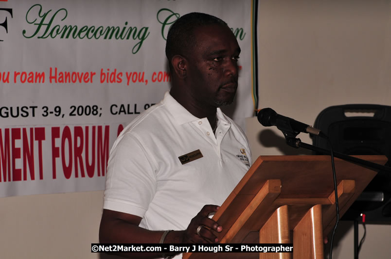 Investments & Business Forum 2008 & Expo - Brand Hanover - Featured Speaker: Mrs. Diana McIntyre-Pike, Country-Style Tourism Network - Hanover Jamaica Travel Guide - Lucea Jamaica Travel Guide is an Internet Travel - Tourism Resource Guide to the Parish of Hanover and Lucea area of Jamaica - http://www.hanoverjamaicatravelguide.com - http://.www.luceajamaicatravelguide.com