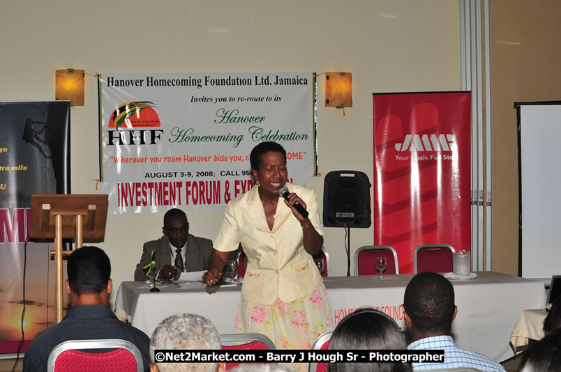 Investments & Business Forum 2008 & Expo - Brand Hanover - Featured Speaker: Mrs. Diana McIntyre-Pike, Country-Style Tourism Network - Hanover Jamaica Travel Guide - Lucea Jamaica Travel Guide is an Internet Travel - Tourism Resource Guide to the Parish of Hanover and Lucea area of Jamaica - http://www.hanoverjamaicatravelguide.com - http://.www.luceajamaicatravelguide.com