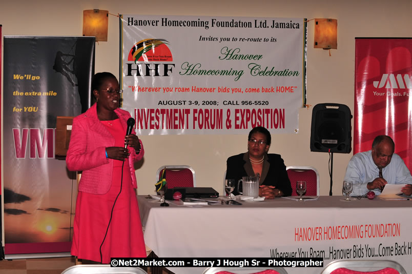 Investments & Business Forum 2008 & Expo - Brand Hanover - Featured Speaker: Mrs. Diana McIntyre-Pike, Country-Style Tourism Network - Hanover Jamaica Travel Guide - Lucea Jamaica Travel Guide is an Internet Travel - Tourism Resource Guide to the Parish of Hanover and Lucea area of Jamaica - http://www.hanoverjamaicatravelguide.com - http://.www.luceajamaicatravelguide.com